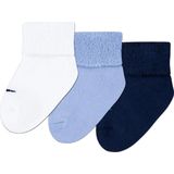 Nike terry cuffed babysokken 6pack in de kleur blauw.