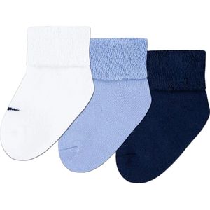 Nike terry cuffed babysokken 6pack in de kleur blauw.
