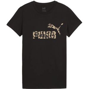 Puma ess+ animal t-shirt in de kleur zwart.