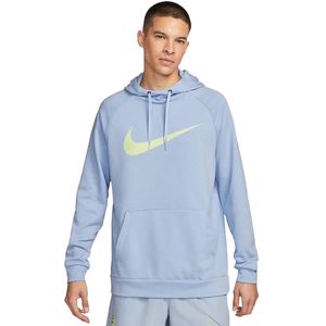 Nike dry graphic pullover training hoodie in de kleur blauw.