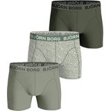 Bjorn borg cotton stretch boxer 3 pack in de kleur groen.