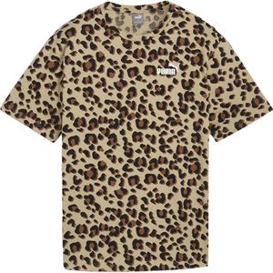 Puma ess+ animal relaxed aop t-shirt in de kleur ecru.