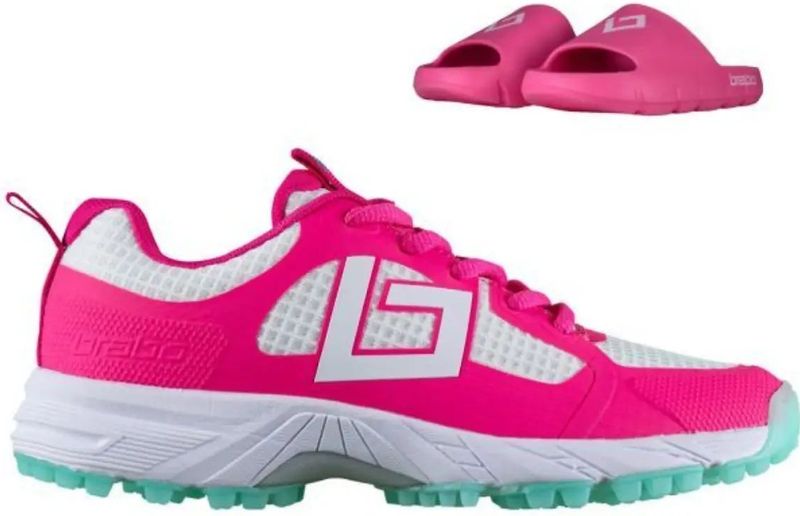 Brabo - Tribute - Veldhockeyschoenen - Pink/Aqua