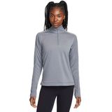 Nike dri-fit pacer 1/4-zip pullover in de kleur grijs.