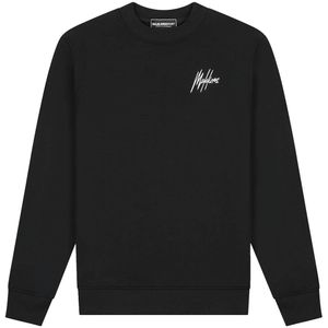 Malelions - Sport Logo Sweater - Zwart - Regular Fit