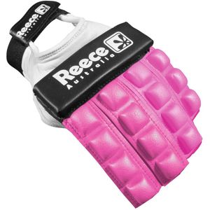 Reece hockey handschoen 1/2 finger in de kleur roze.