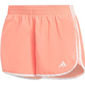 Adidas marathon 20 hardloopshort in de kleur roze.