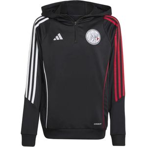 adidas - Ajax Track Hoodie - Zwart Wit Rood - Gemaakt van Gerecycled Polyester