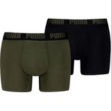 Puma everyday basic 2-pack boxers in de kleur groen.