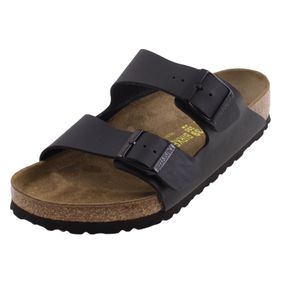 Birkenstock arizona slipper in de kleur zwart.