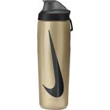 Nike refuel locking bidon in de kleur geel.