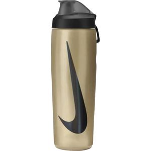 Nike refuel locking bidon in de kleur geel.