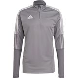 Adidas tiro 21 trainingssweater in de kleur licht grijs.