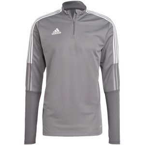 Adidas tiro 21 trainingssweater in de kleur licht grijs.