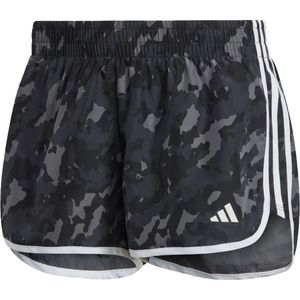 Adidas marathon 20 camo running short in de kleur grijs.