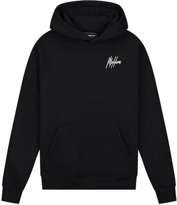 Malelions sport logo hoodie in de kleur zwart.