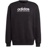 Adidas all szn fleece graphic sweatshirt in de kleur zwart.