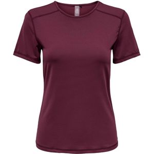 Only play mila train t-shirt in de kleur bordeaux.