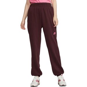 Nike fleece joggingbroek in de kleur rood.