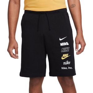 Nike club fleece short in de kleur zwart.