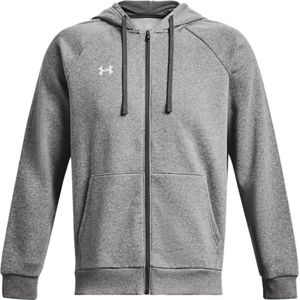 Under armour rival fleece full-zip hoodie in de kleur grijs.