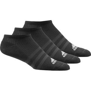 Adidas 3-stripes no-show sokken 3 paar in de kleur zwart.