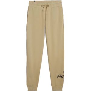 Puma ess+ animal joggingbroek in de kleur ecru.