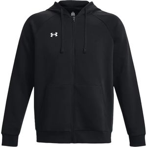 Under armour rival fleece full-zip hoodie in de kleur zwart.