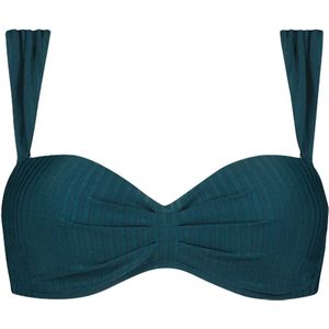 Beachlife bikini top in de kleur groen.