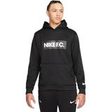 Nike dri-fit f.c. Libero hoodie in de kleur zwart.