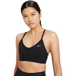 Nike indy light-support sport bh in de kleur zwart.