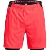 Under armour vanish woven 2-in-1 short in de kleur rood.