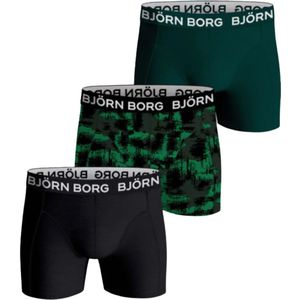 Bjorn borg cotton stretch boxer 3 pack in de kleur diverse kleuren.