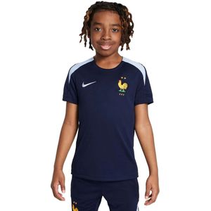 Frankrijk dri fit voetbal shirt in de kleur marine.