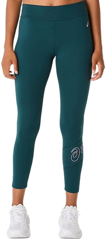Asics logo 7/8 tight in de kleur groen.