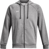 Under armour rival fleece full-zip hoodie in de kleur grijs.