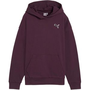 Puma better essentials hoodie f in de kleur paars.