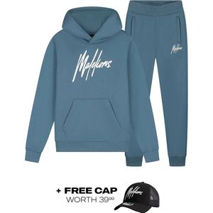 Malelions essentials tracksuit in de kleur blauw.