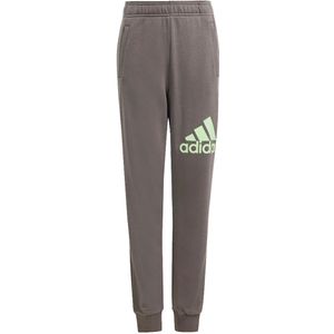 Adidas essentials regular fit big logo katoenen broek in de kleur bruin.