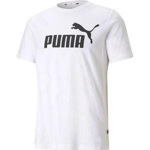 Puma essential logo t-shirt in de kleur wit.
