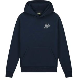 Malelions sport logo hoodie in de kleur blauw.