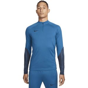 Nike dri-fit strike drill top in de kleur blauw.