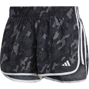 Adidas marathon 20 camo running short in de kleur grijs.