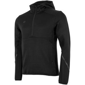 Stanno plaza hooded half zip top in de kleur zwart.