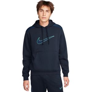Nike sportswear fleece hoodie in de kleur blauw.