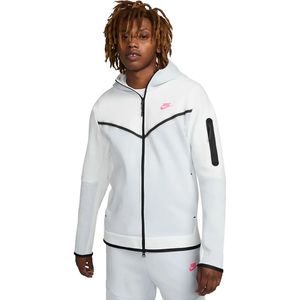 Nike tech fleece full-zip hoodie in de kleur wit.