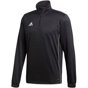 Adidas core 18 trainingsjack in de kleur zwart/wit.