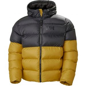 Helly hansen active puffy jacket winterjas in de kleur zwart/geel.