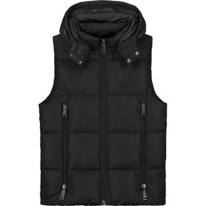 Malelions travis bodywarmer in de kleur zwart.