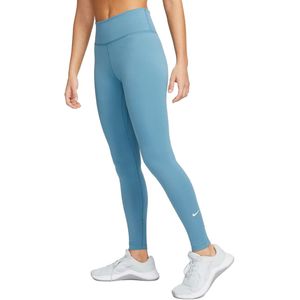 Nike one mid-rise legging in de kleur blauw.